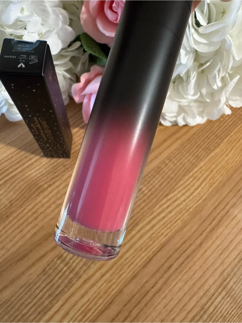 Lunar Beauty Moon prism liquid blush in fuego fuchsia